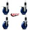 Service Caster 5'' Solid Poly Swivel 1-5/8'' Expanding Stem Caster Set 2 Total Lock Brakes, 4PK SCC-EXTTL20S514-SPUS-2-S-2-158 - alternate 5